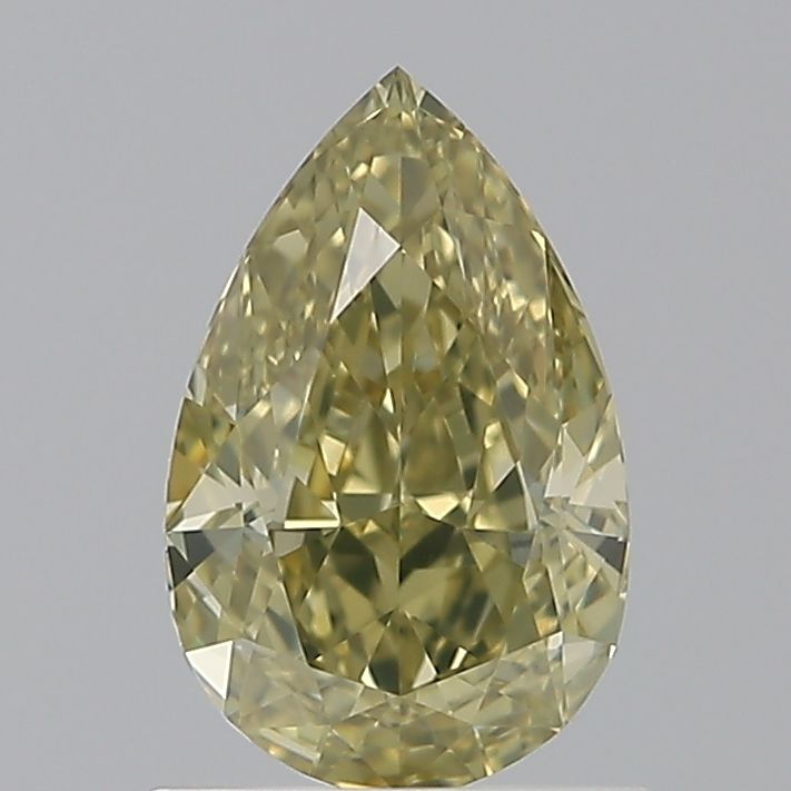 Pear Fancy Brownish Greenish Yellow Natural Diamond 1.12ct VS1 loose diamond