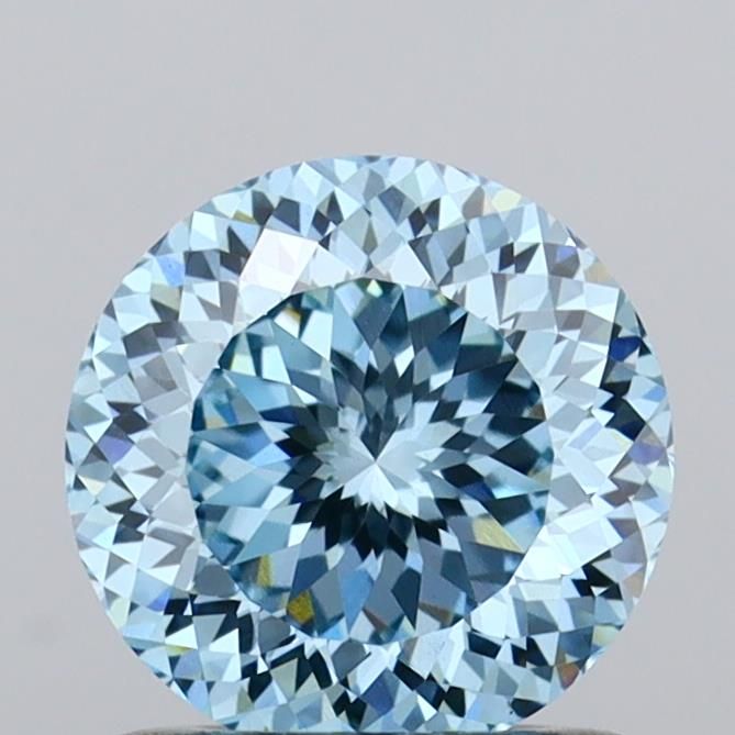 Round Fancy Vivid Blue Lab-grown Diamond 1.05ct VVS2 loose diamond