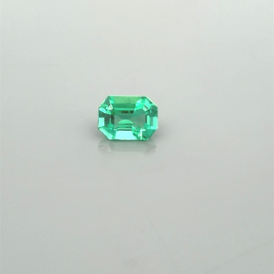 Octagonal Green Emerald 0.73ct loose gemstone
