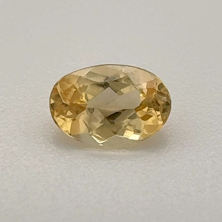 Oval Yellow Topaz 0.635ct loose gemstone