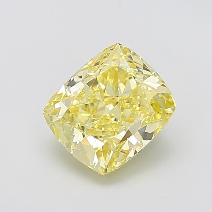 Cushion Fancy Yellow Lab-grown Diamond 3ct VVS2 loose diamond