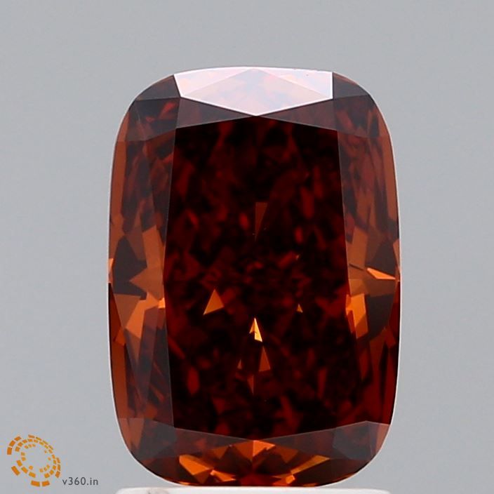 Cushion Fancy Deep Orange Lab-grown Diamond 2.02ct VS1 loose diamond
