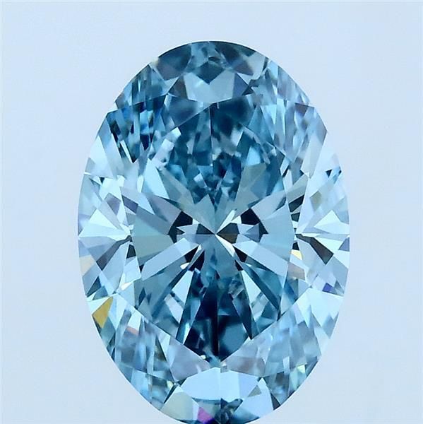 Oval Fancy Vivid Blue Lab-grown Diamond 2.25ct VVS2 loose diamond