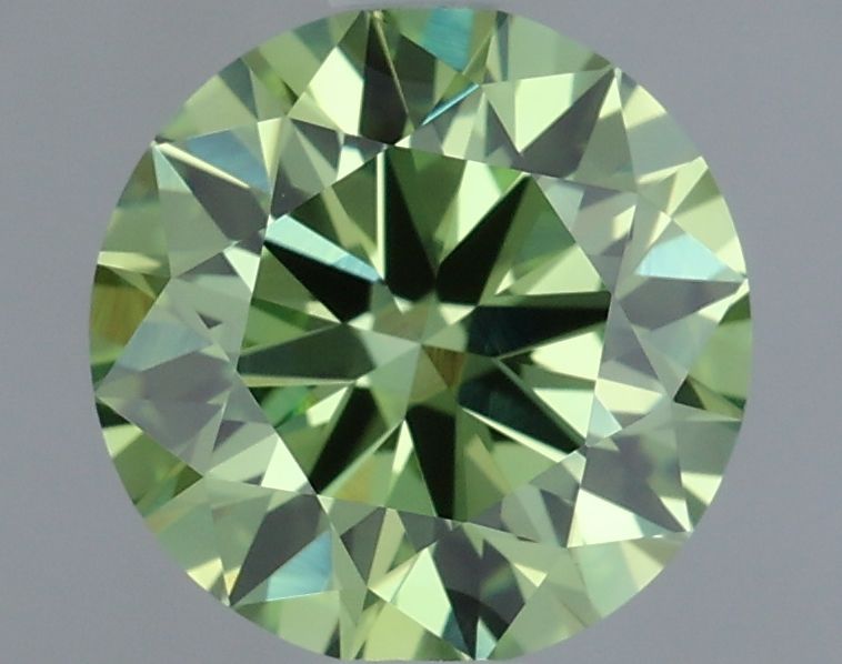 Round Fancy Vivid Green Lab-grown Diamond 1.04ct VVS2 loose diamond