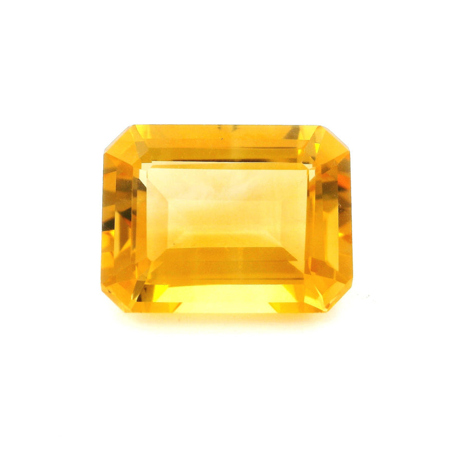 Octagonal Yellow Citrine 10.47ct loose gemstone
