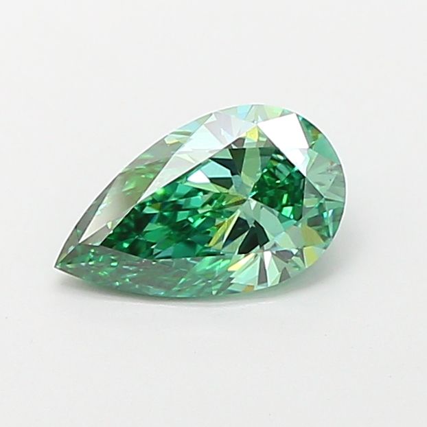 Pear Fancy Vivid Green Lab-grown Diamond 1.01ct VS2 loose diamond