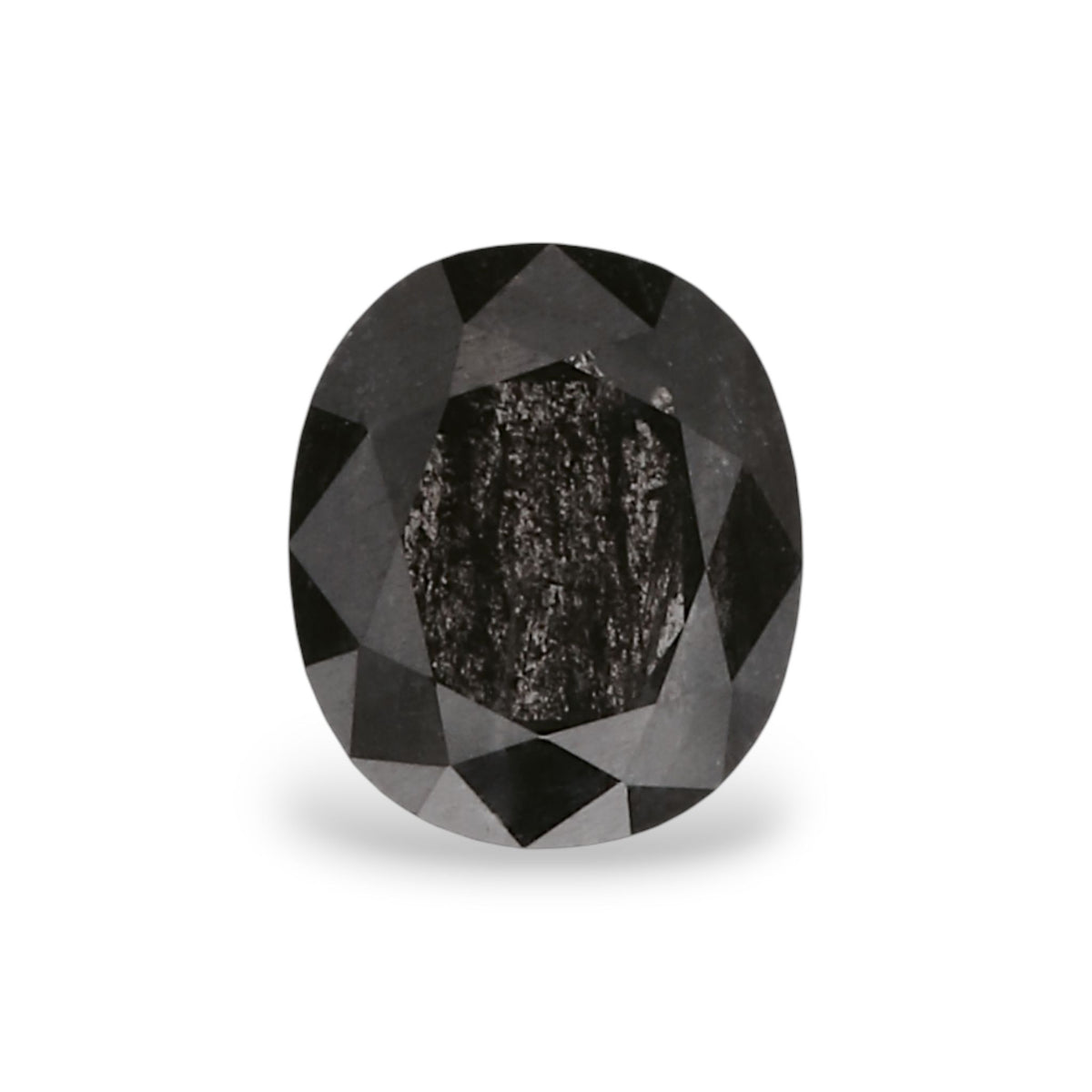 Oval Fancy Black Natural Diamond 0.45ct VVS2 loose diamond