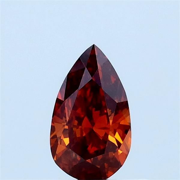 Pear Fancy Vivid Yellowish Orange Lab-grown Diamond 0.33ct VVS1 loose diamond