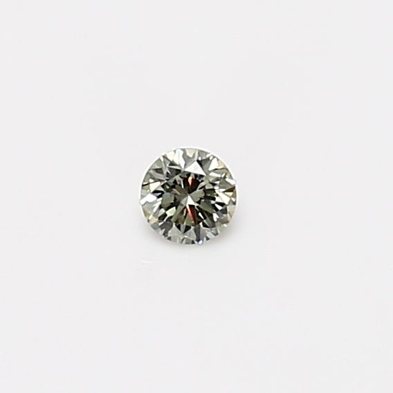 Round Fancy Light Grayish Yellowish Green Natural Diamond 0.08ct loose diamond