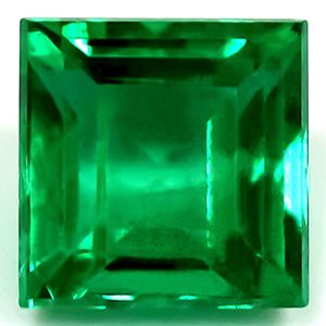 Square Green Emerald 1ct loose gemstone