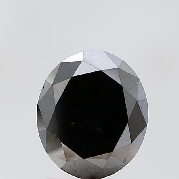 Oval Black Natural Diamond 1.82ct VVS2 loose diamond