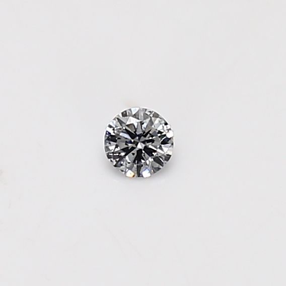 Round Very Light Gray Natural Diamond 0.07ct loose diamond