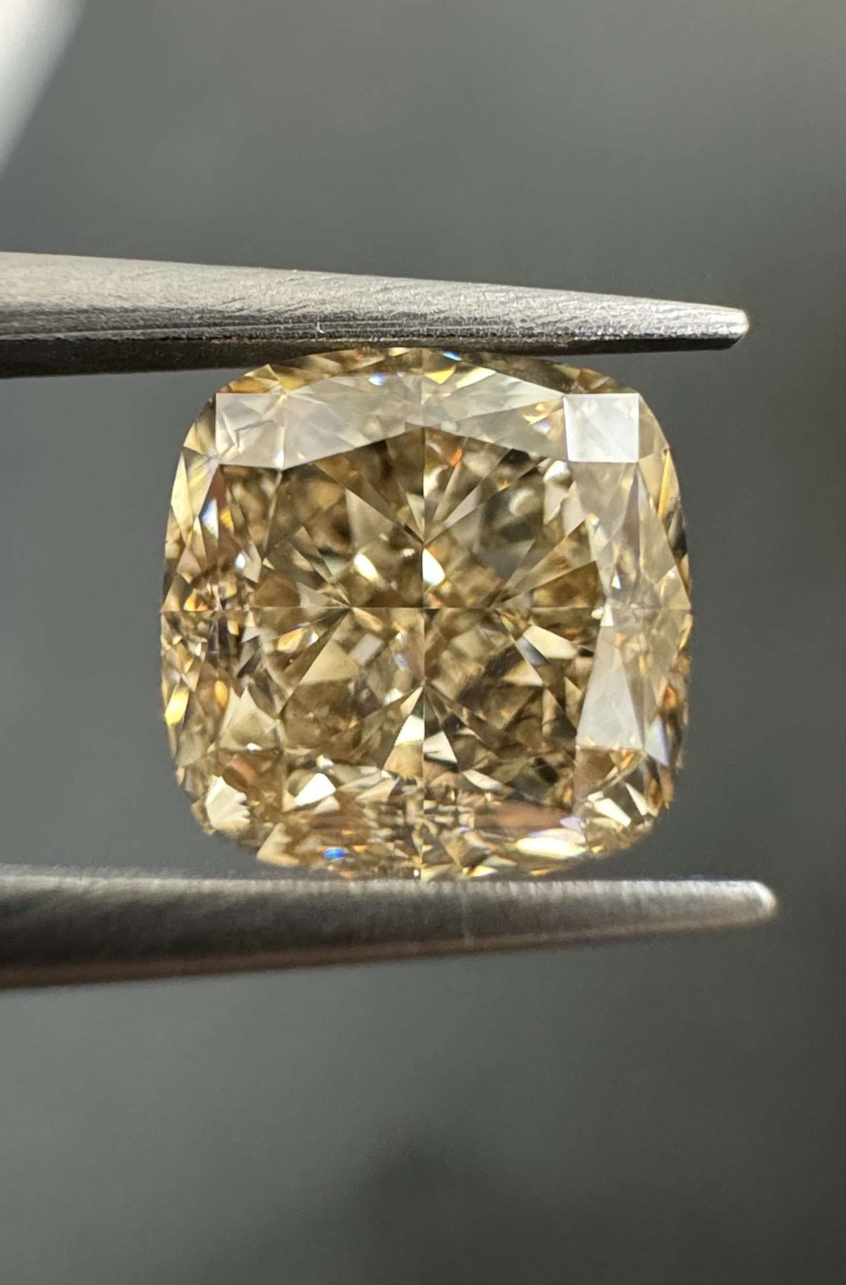 Cushion Fancy Yellow Brown Natural Diamond 1.56ct SI1 loose diamond