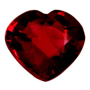 Heart Red Ruby 1.02ct loose gemstone