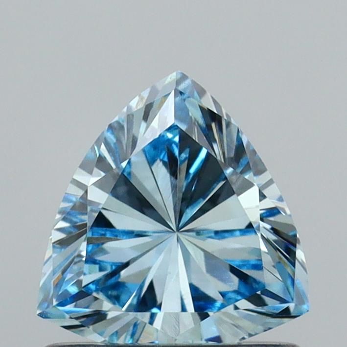 Triangular Fancy Vivid Blue Lab-grown Diamond 0.69ct VVS2 loose diamond