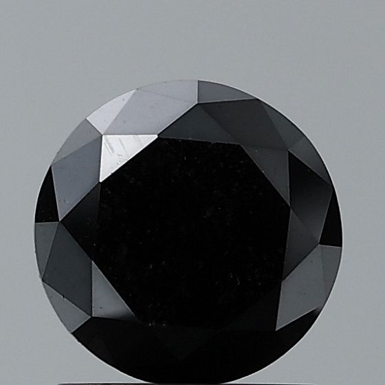 Round Black Natural Diamond 0.36ct VVS2 loose diamond