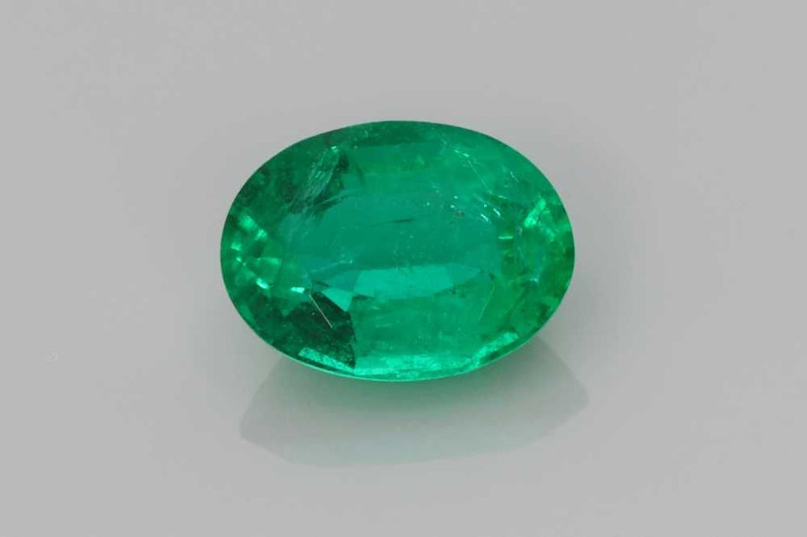Oval Green Emerald 1.21ct loose gemstone