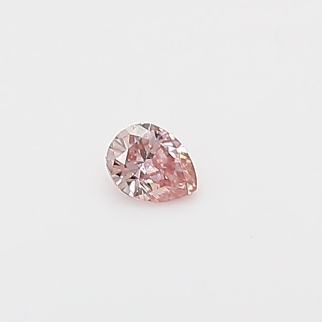Pear Fancy Intense Pink Natural Diamond 0.04ct loose diamond