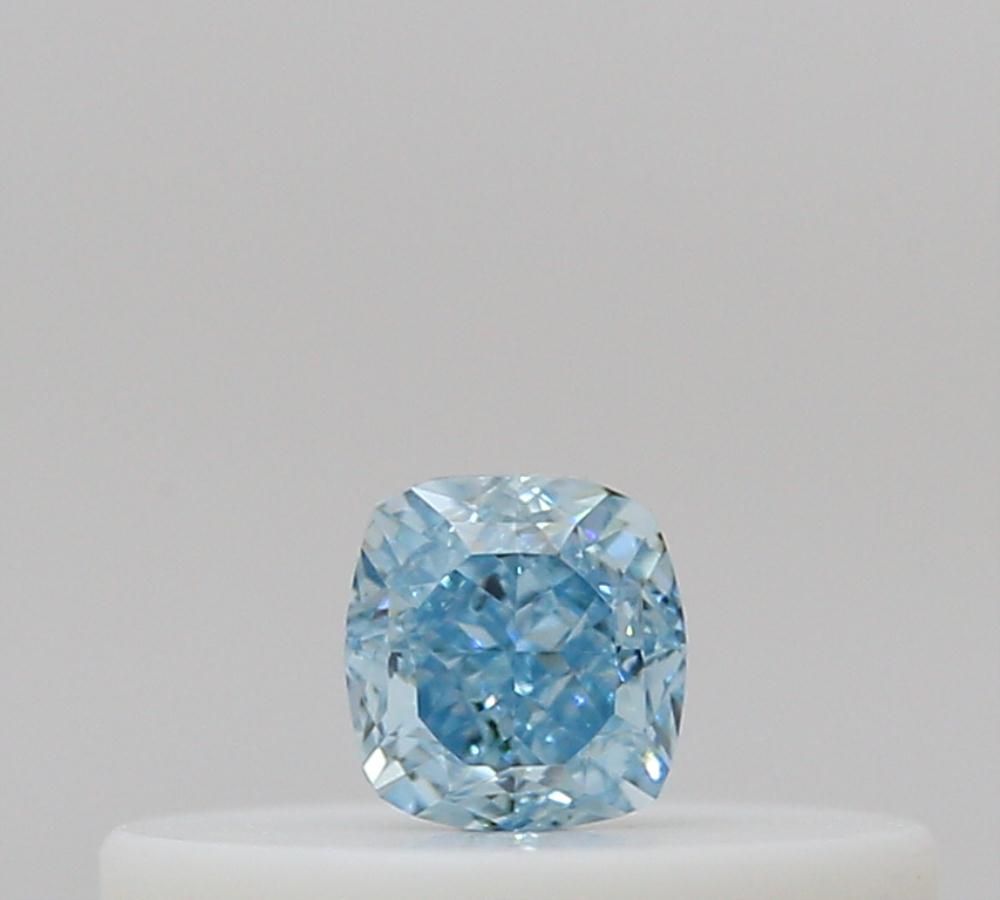Cushion Fancy Intense Green Blue Natural Diamond 0.1ct loose diamond