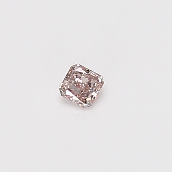 Radiant Fancy Orangey Pink Natural Diamond 0.07ct loose diamond