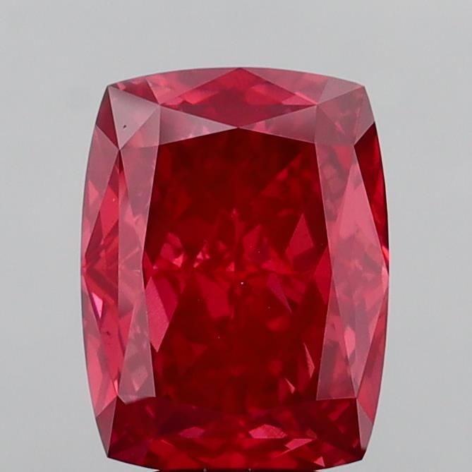 Cushion Fancy Vivid Red Lab-grown Diamond 6.8ct VS1 loose diamond