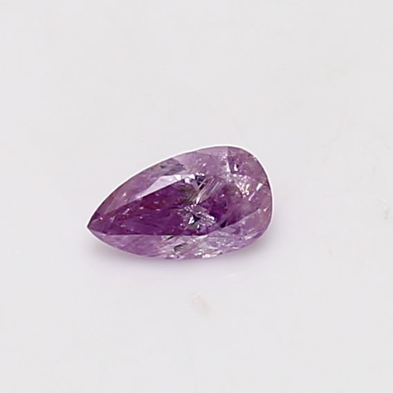 Pear Fancy Intense Pink Purple Natural Diamond 0.22ct I3 loose diamond