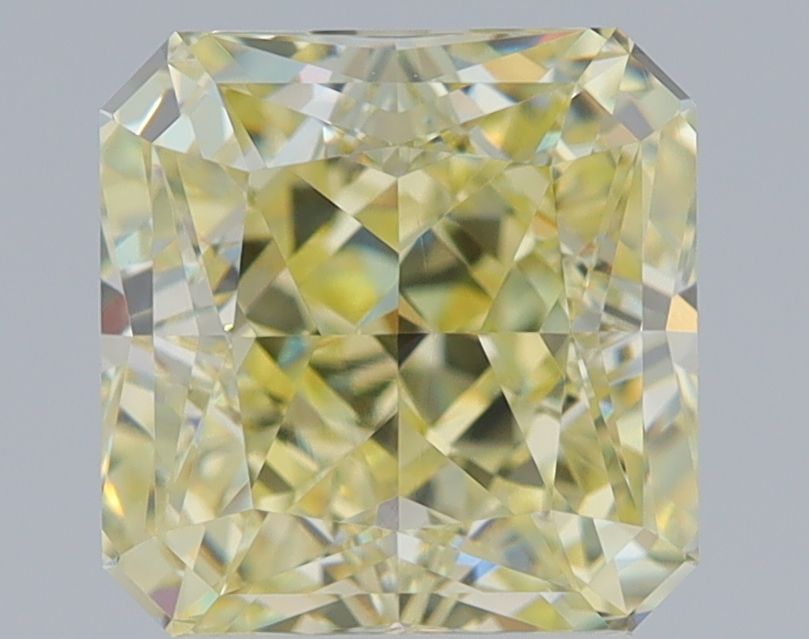 Square Fancy Light Yellow Natural Diamond 2.62ct VS1 loose diamond
