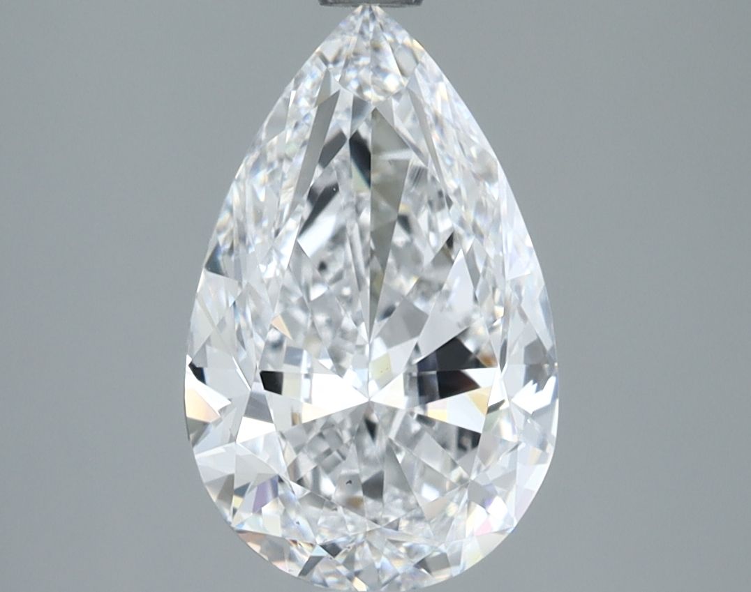 Pear Natural Diamond 2.50ct D VS2