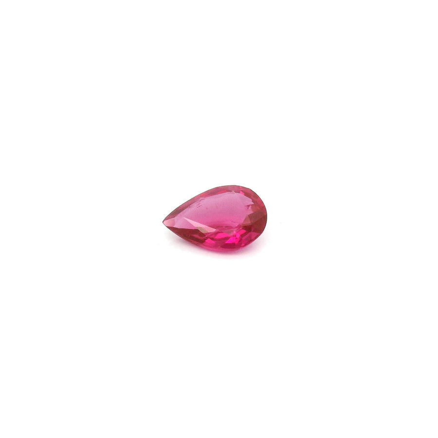 Pear Red Ruby 0.43ct loose gemstone