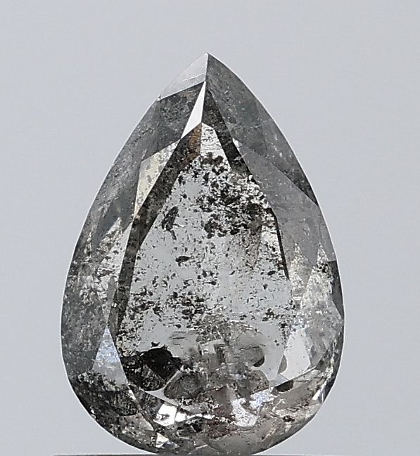 Pear Salt And Pepper Natural Diamond 0.9ct VVS2 loose diamond