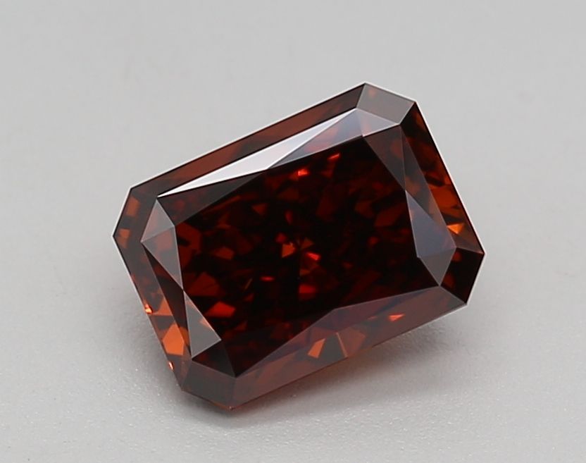 Radiant Fancy Orange Lab-grown Diamond 1.22ct VS1 loose diamond