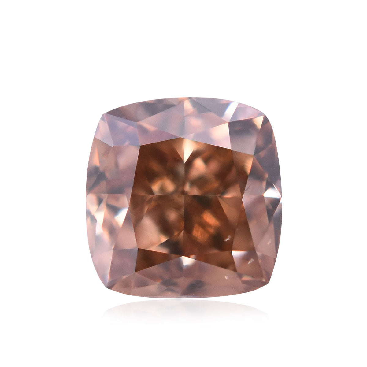 Cushion Fancy Brown Orange Natural Diamond 0.3ct VS2 loose diamond