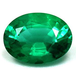 Oval Green Emerald 1.2ct loose gemstone
