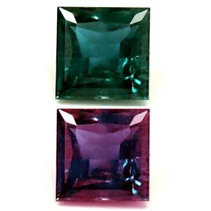 Square Green Alexandrite 0.22ct loose gemstone