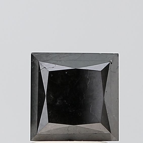 Princess Black Natural Diamond 1.81ct VS1 loose diamond