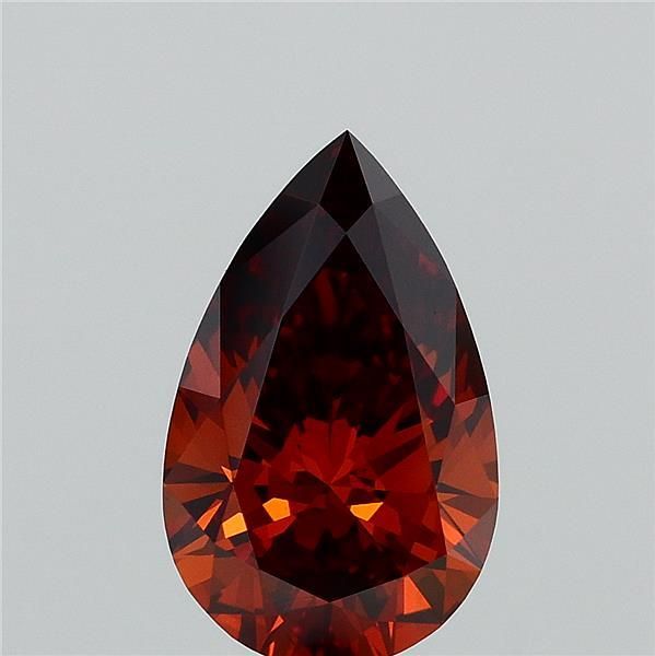 Pear Fancy Intense Brownish Orange Lab-grown Diamond 1.53ct VS1 loose diamond