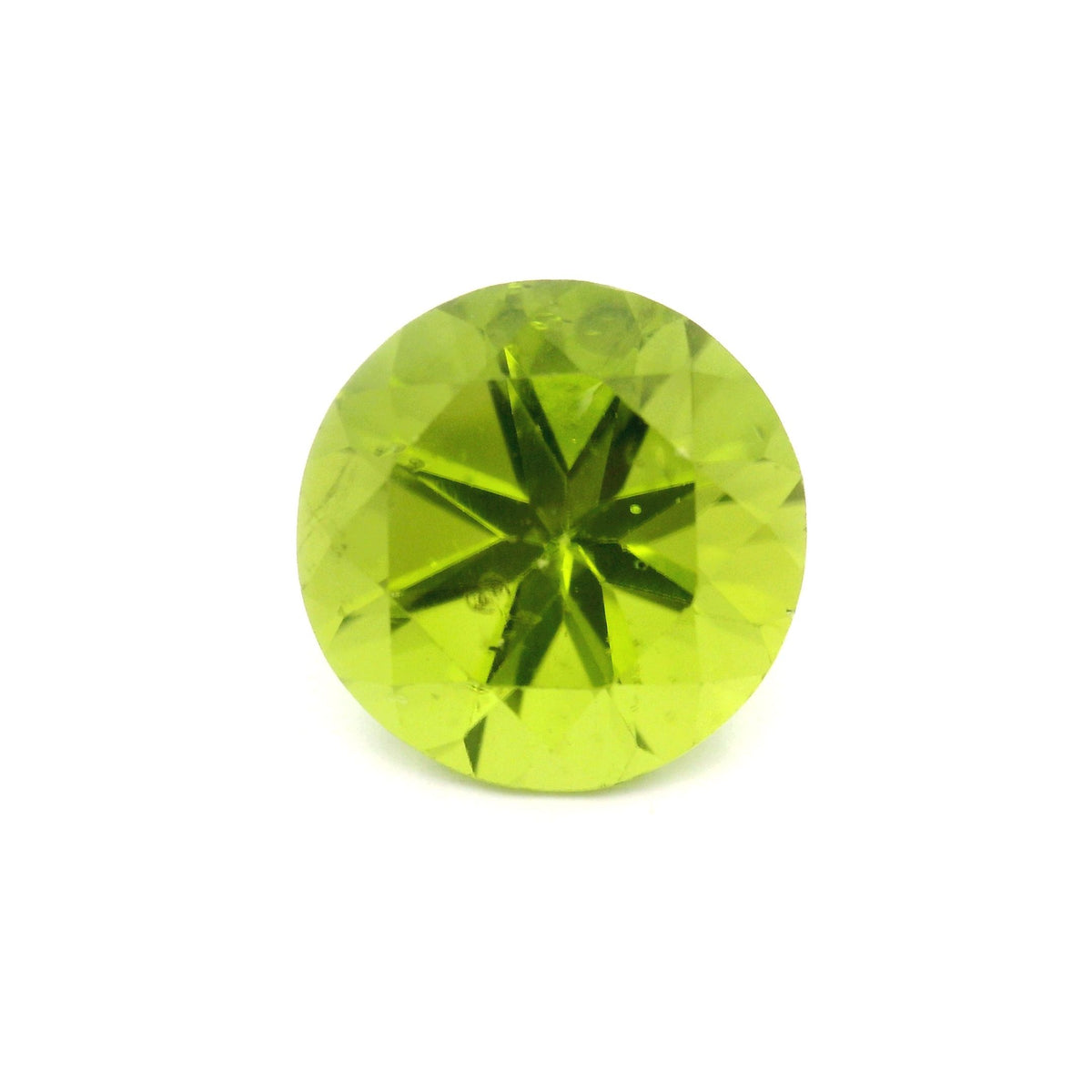 Round Green Peridot 5.93ct loose gemstone