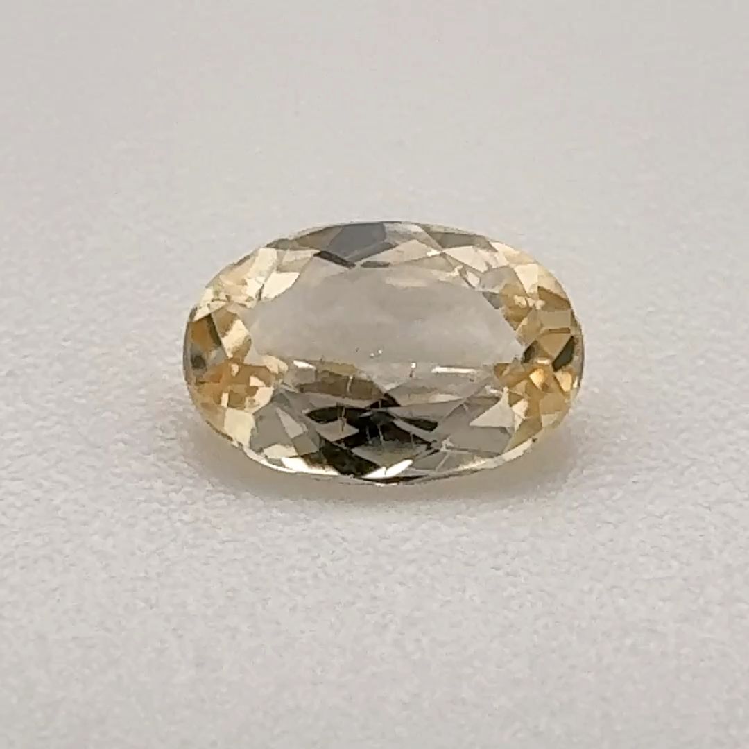 Oval Yellow Topaz 0.54ct loose gemstone