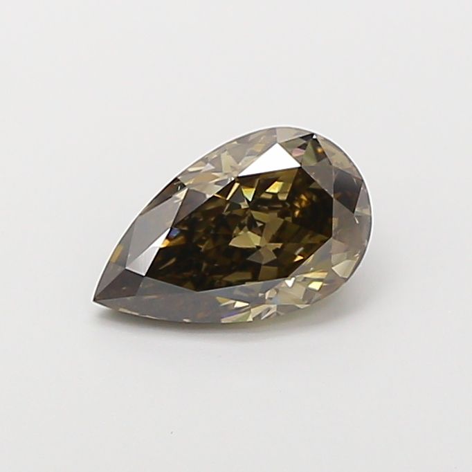 Pear Fancy Yellow Gray Lab-grown Diamond 1.57ct VS1 loose diamond