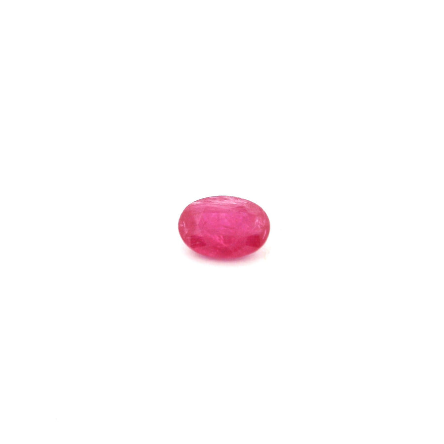 Oval Red Ruby 0.6ct loose gemstone