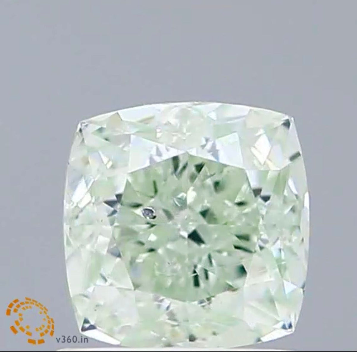 Cushion Fancy Light Green Natural Diamond 1.29ct SI1 loose diamond