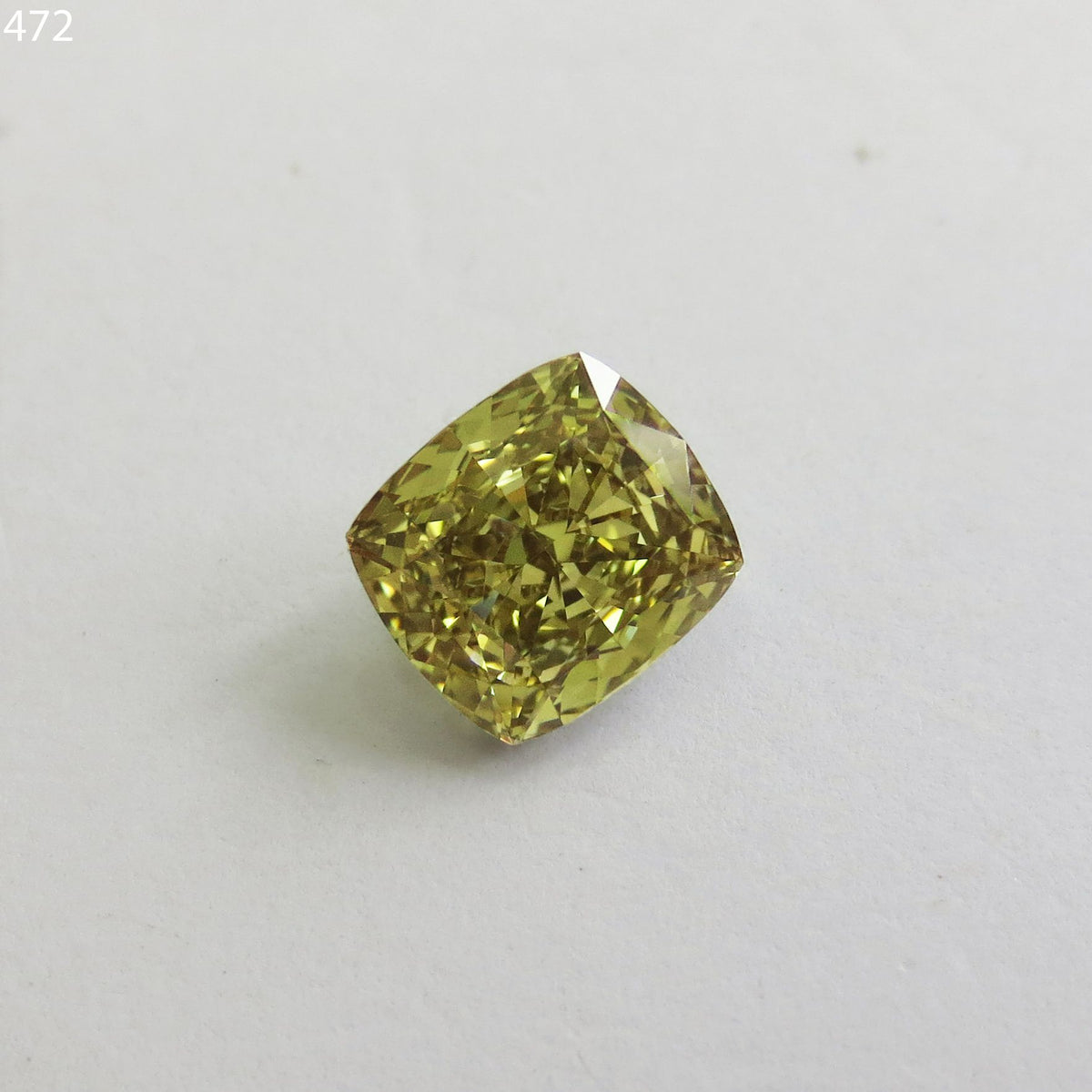 Cushion Fancy Dark Gray Yellowish Green Natural Diamond 1.75ct VS1 loose diamond