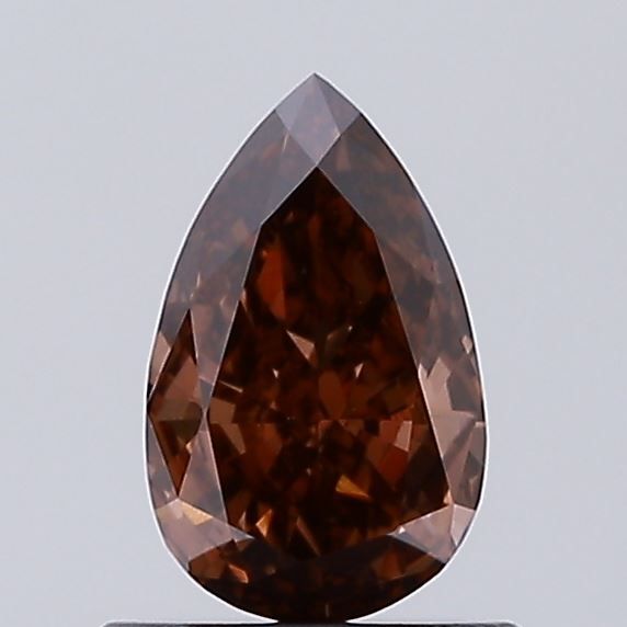 Pear Fancy Brown Lab-grown Diamond 0.66ct VVS2 loose diamond