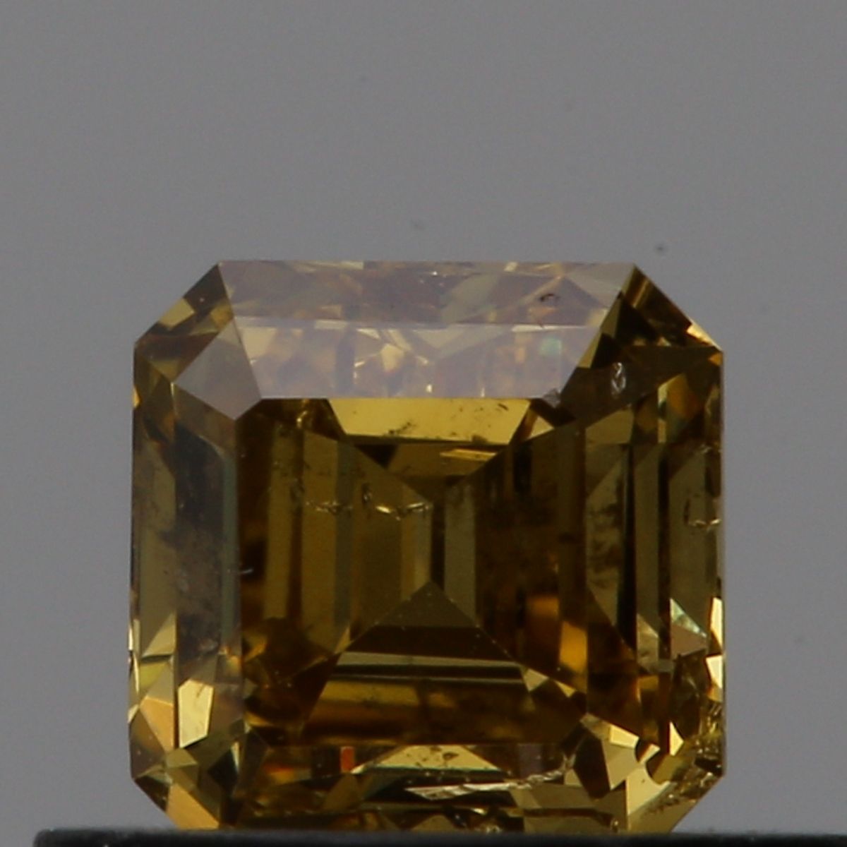 Square Emerald Fancy Deep Brownish Yellow Natural Diamond 0.46ct I1 loose diamond