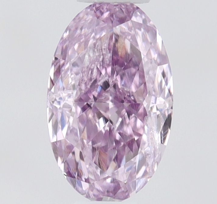 Oval Fancy Intense Pink Purple Natural Diamond 0.3ct I1 loose diamond