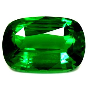 Cushion Green Garnet 3.13ct loose gemstone