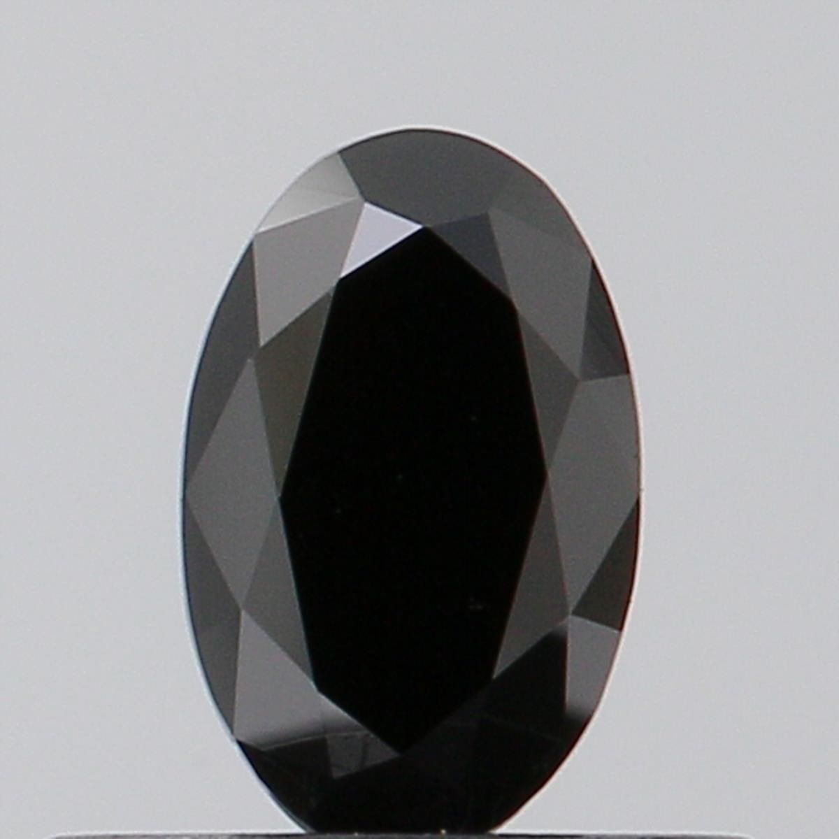 Oval Fancy Deep Black Lab-grown Diamond 0.53ct VS2 loose diamond