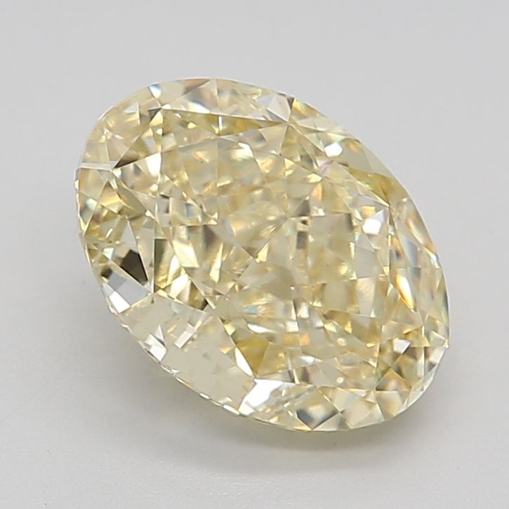 Oval Fancy Intense Yellow Lab-grown Diamond 3.31ct VVS2 loose diamond