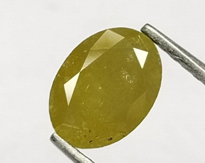 Oval Yellow Natural Diamond 0.74ct I3 loose diamond