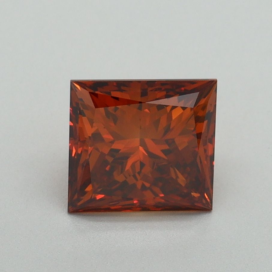Princess Fancy Deep Orange Lab-grown Diamond 1.53ct VS1 loose diamond